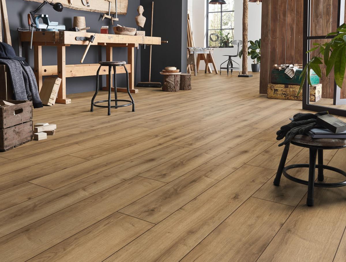 Authentik Smart Natur-Laminatboden aus Eiche