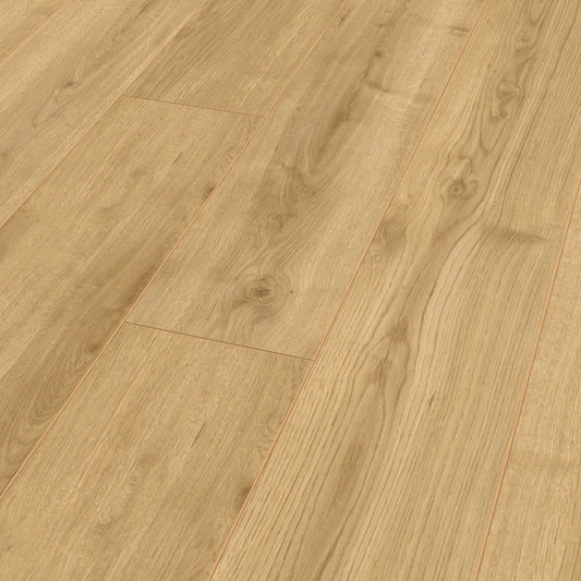 Magnifique parquet stratifié Beige. Revêtement de sol de haute qualité pas cher